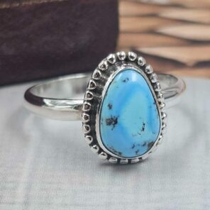 Golden Hills Turquoise Size US 9 925 Sterling Silver Ring (REXT118-122)