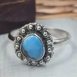 Golden Hills Turquoise Size US 10 925 Sterling Silver Ring (REXT119-91)