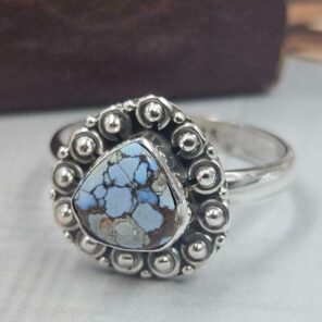 Golden Hills Turquoise Size US 7 925 Sterling Silver Ring (REXT119-76)