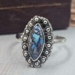 Golden Hills Turquoise Size US 7 925 Sterling Silver Ring (REXT119-73)
