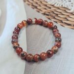 Mookaite Loose Natural 8mm Adjustable Gemstone Bead Bracelet (GBB2-2)
