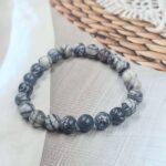 Picasso Jasper Loose Natural 8mm Adjustable Gemstone Bead Bracelet (GBB2-19)