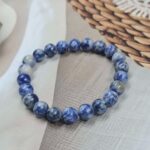 Sodalite Loose Natural 8mm Adjustable Gemstone Bead Bracelet (GBB2-15)