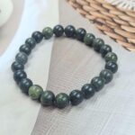 Star galaxy jasper Loose Natural 8mm Adjustable Gemstone Bead Bracelet (GBB2-7)