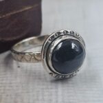 Black Star Diopside 925 Sterling Silver Ring (REXT156-1)
