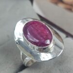 Ruby Size US 8 925 Sterling Silver Ring (REXT156-38)