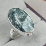 Serphanite Size US 9 925 Sterling Silver Ring (REXT156-15)