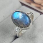 Labradorite Size US 8 925 Sterling Silver Ring (REXT156-35)
