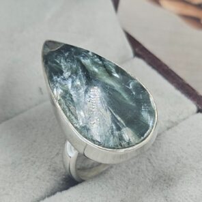 Serphanite Size US 6 925 Sterling Silver Ring (REXT156-11)