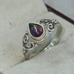 Black Opal 925 Sterling Silver Ring (REXT157-22)