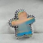 Aurora Opal 925 Sterling Silver Ring (REXT159-20)