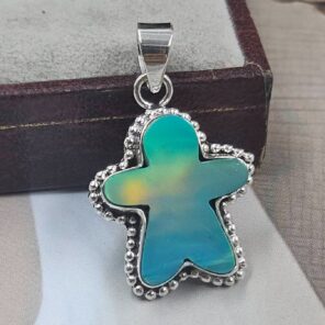 Aurora Opal 1" 925 Sterling Silver Pendant (REXT159-17)