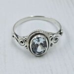 Blue Topaz 925 Sterling Silver Ring (REXT157-43)