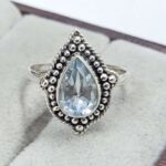 Blue Topaz 925 Sterling Silver Ring (REXT157-45)