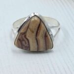 Polychrome jasper Size US 11 925 Sterling Silver Ring (REXT78-88)