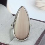 Australian Pink Opal Size US 7 925 Sterling Silver Ring (REXT78-81)