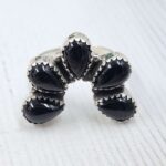 Black Onyx Naja 925 Sterling Silver Ring (RS4-237)