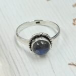 Labradorite 925 Sterling Silver Ring (RS60-108)