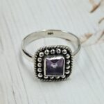 Amethyst 925 Sterling Silver Ring (RS60-102)