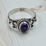 Amethyst 925 Sterling Silver Ring  (RS60-103)