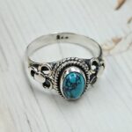 Kingman Turquoise 925 Sterling Silver Ring (RS60-109)