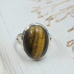 Tiger's Eye 925 Sterling Silver Ring (RS60-111)