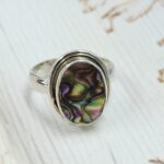 Abalone shell 925 Sterling Silver Ring (RS67-81)