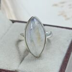 Rainbow Moonstone 925 Sterling Silver Ring (RS55-319)