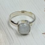 Rainbow Moonstone 925 Sterling Silver Ring (RS55-321)
