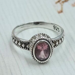 Multi Tourmaline 925 Sterling Silver Ring (REXT58-115)