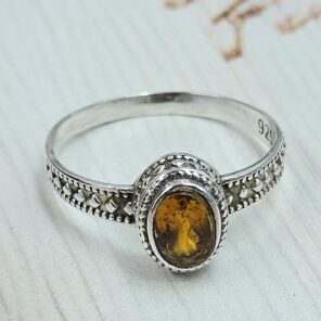 Multi Tourmaline 925 Sterling Silver Ring (REXT58-111)