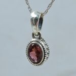 Multi Tourmaline 925 Sterling Silver Pendant (REXT58-122)