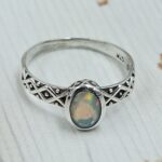 Ethiopian Opal 925 Sterling Silver Ring (REXT34-45)
