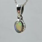 Ethiopian Opal 925 Sterling Silver Pendant (REXT34-49)