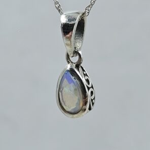 Ethiopian Opal 925 Sterling Silver Pendant (REXT34-47)