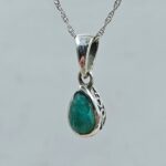 Emerald 925 Sterling Silver Pendant (REXT59-44)