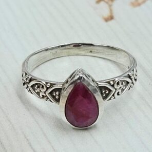 Ruby 925 Sterling Silver Ring (REXT59-49)