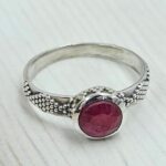 Ruby 925 Sterling Silver Ring (REXT59-50)