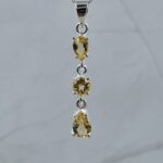 Citrine 1.5" 925 Sterling Silver Pendant (REXT61-175)