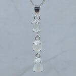 Rainbow Moonstone 1.5" 925 Sterling Silver Pendant (REXT61-188)