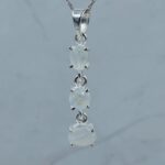Rainbow Moonstone 1.5" 925 Sterling Silver Pendant (REXT61-190)