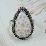 Larimar Size US 8 925 Sterling Silver Ring (REXT12-178)