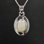 Ethiopian Opal 1" 925 Sterling Silver Pendant (RS4-260)