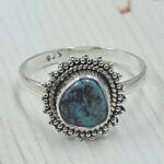 Egyptian Turquoise Size US 8 925 Sterling Silver Ring (RS25-46)
