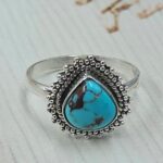 Egyptian Turquoise Size US 7 925 Sterling Silver Ring (RS25-55)