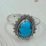 Egyptian Turquoise Size US 7 925 Sterling Silver Ring (RS25-56)