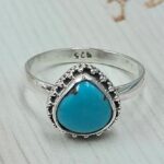 Egyptian Turquoise Size US 7 925 Sterling Silver Ring (RS25-62)