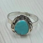 Egyptian Turquoise Size US 6 925 Sterling Silver Ring (RS25-108)