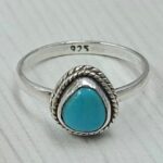 Egyptian Turquoise Size US 7 925 Sterling Silver Ring (RS25-164)
