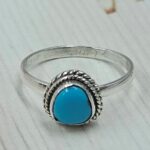 Egyptian Turquoise Size US 7 925 Sterling Silver Ring (RS25-168)